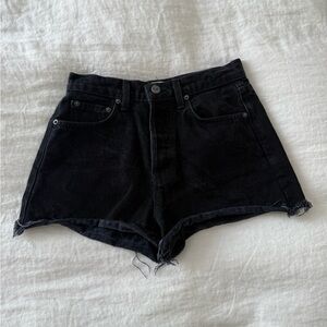 Reformation Dixie High Rise Jean Short in Black